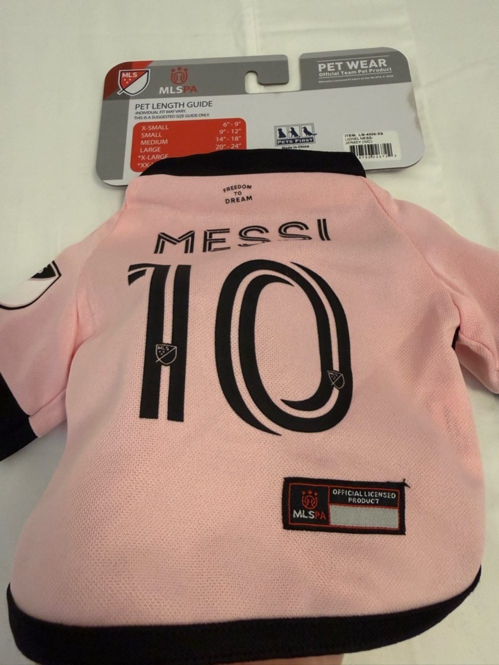 Messi #10 Pink MLS Pet Jersey